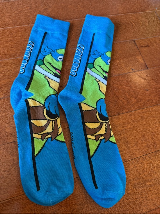 Other - Teenage Mutant Ninja Turtles Blue Novelty Crew Socks